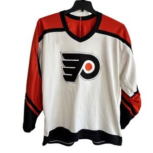 VTG Philadelphia Flyers CCM Jersey Hockey NHL Mens Large Made In the USA Blank
